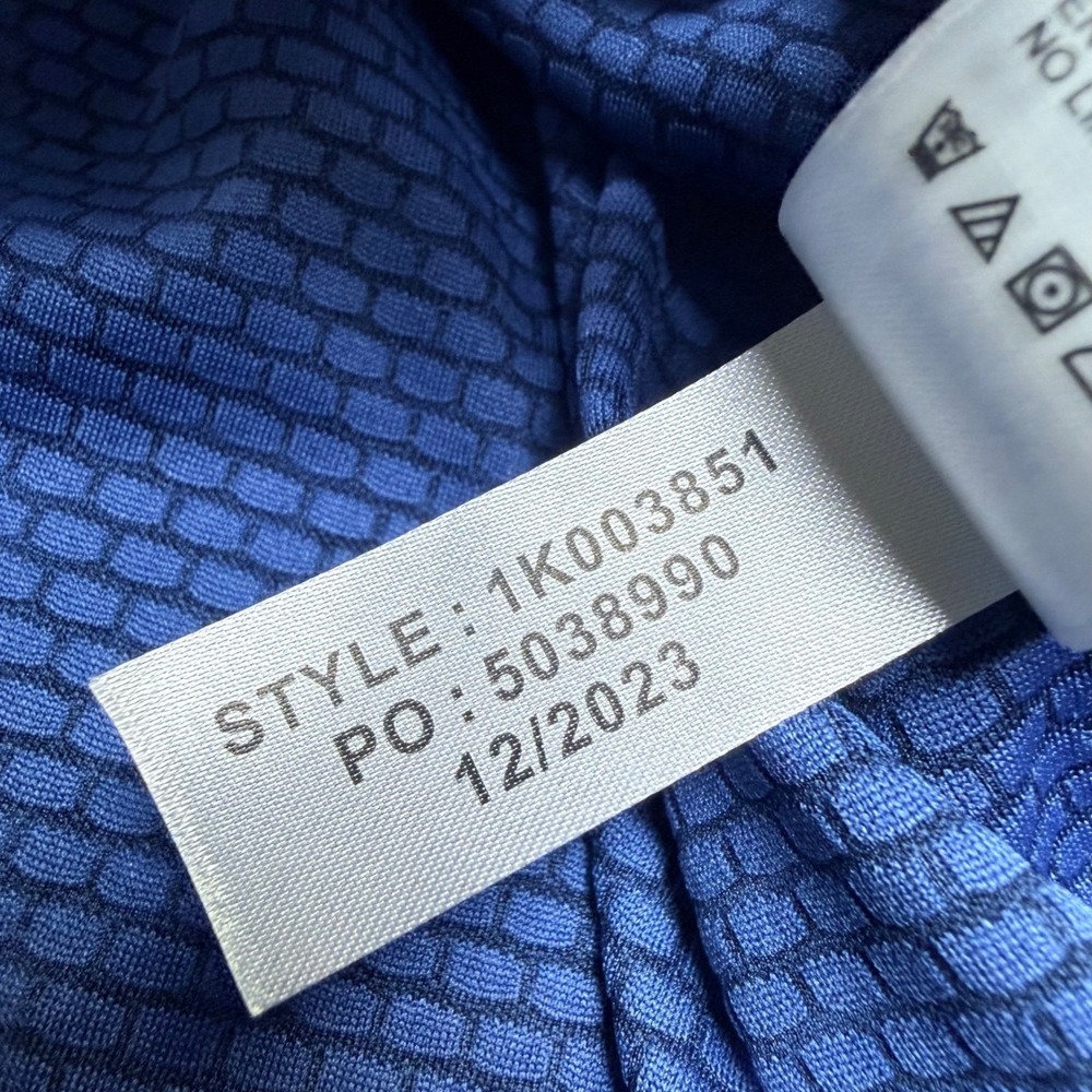 Vineyard Vines 1/4 Zip Mens M Blue On-The-Go Sankaty Micro Stripe Performance - Picture 8 of 12